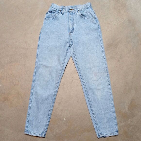 Vintage LEE Jeans Women's Size 9 (26x30) Tapered High Rise Made in USA Mom Jeans - Picture 1 of 12